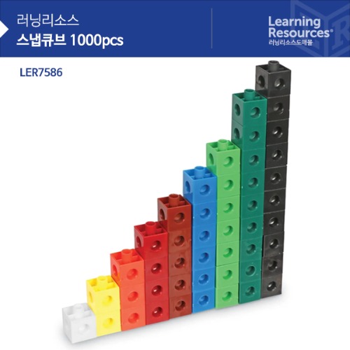 [가베가족] 스냅큐브 1000pcs(링킹큐브/멀티큐브) Snap Cubes?, Set of 1000[LER7586] / 수세기 학습 교구