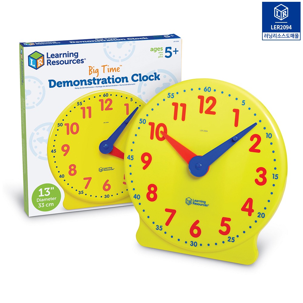 [가베가족] 대형 시계 Big time Big Time™ Demonstration Clock [LER 2094] / 수학 연산 교구